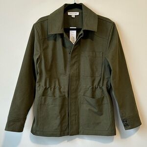 NWT Amour Vert Rylee Jacket Calla Green Cotton Size Medium M Button Up